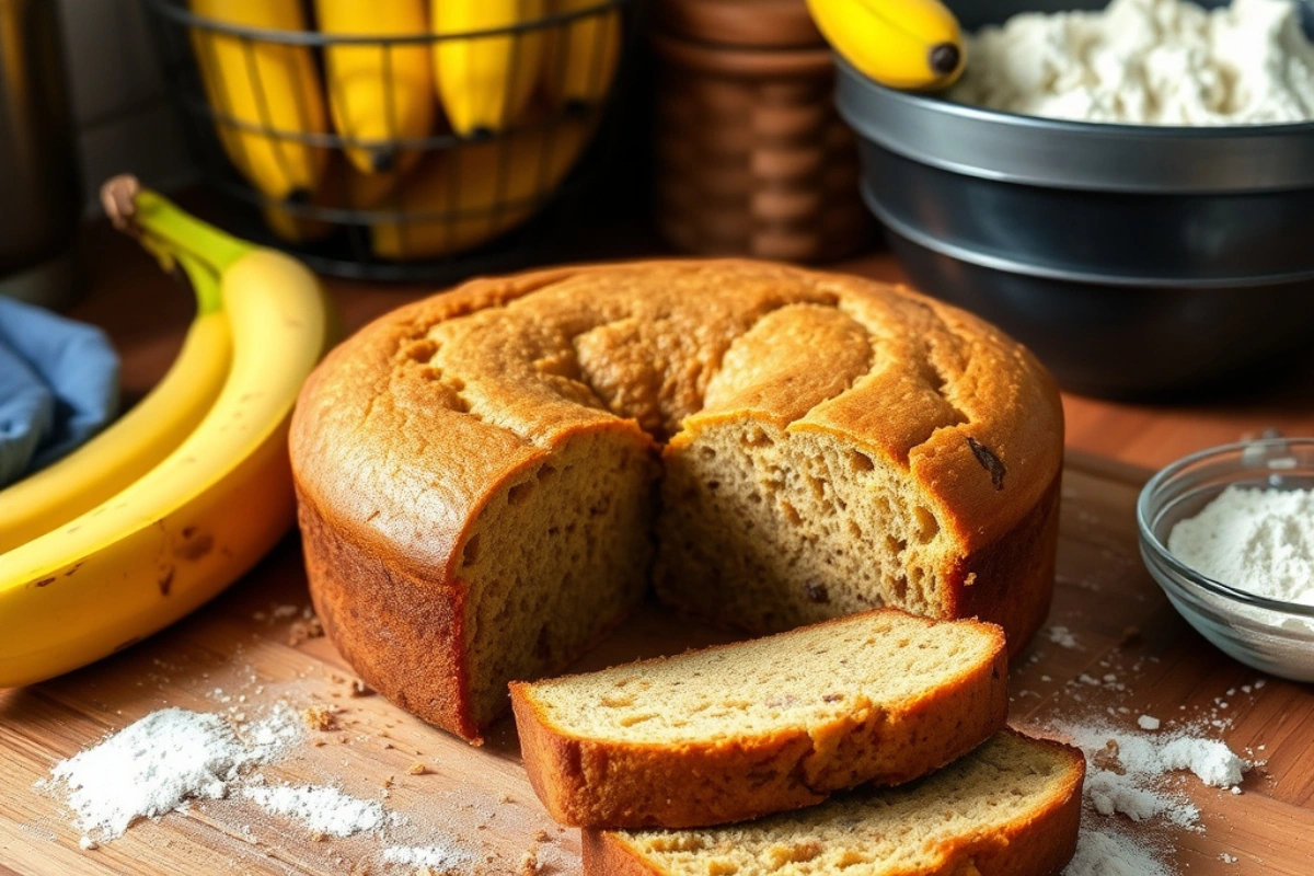 3 Ingredient Vegan Banana Cake